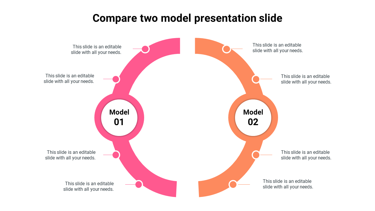 Compare two model presentation slide
